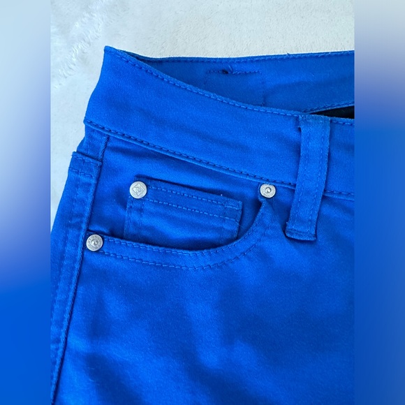 Truth + Theory Petite Skinny Royal Blue Pants - Picture 5 of 6